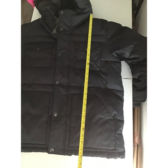 OLD NAVY-MENS GREY BUTTON/ZIP-UP CLOSURE POCKETS HOODIE PUFFER JACKET SIZE LARGE - Picture 6 of 7